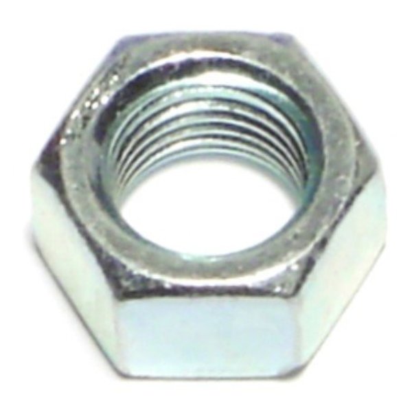 Midwest Fastener Hex Nut, 3/8"-24, Steel, Plain, 6 PK 60676